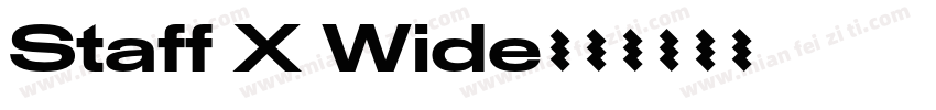 Staff X Wide字体转换